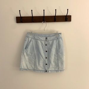 Denim mini skirt